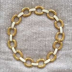 Lilly Pulitzer gold & white chain necklace